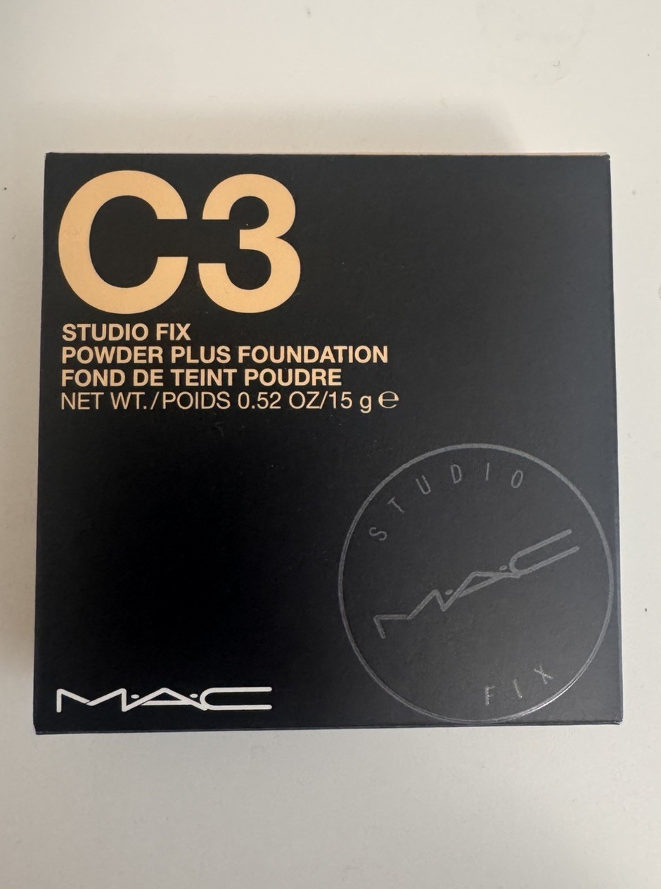 MAC Studio Fix Powder Plus Foundation Shade C3 Full Size 15g Original Formula
