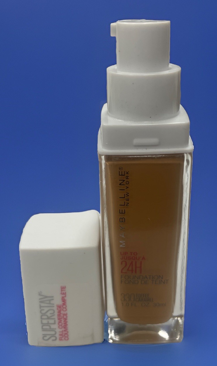 Maybelline Superstay Full Coverage 24HR Foundation 330 Toffee Read!!