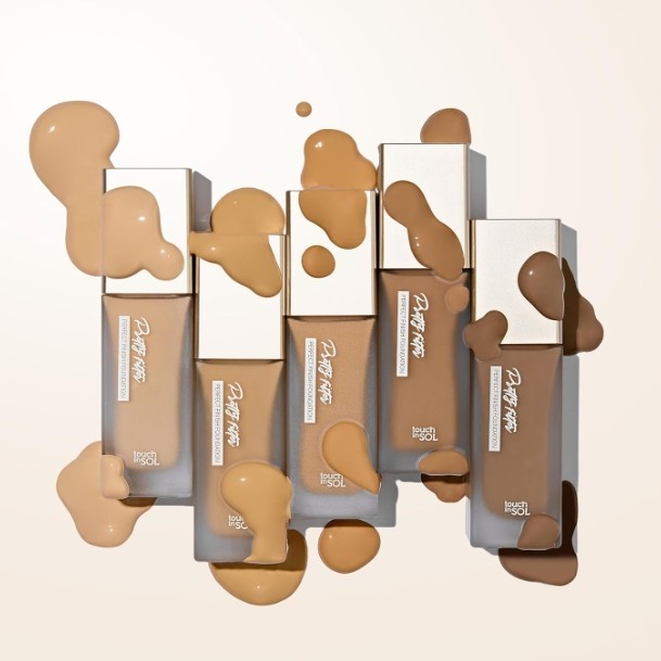 TOUCH IN SOL Pretty Filter Perfect Finish Foundation 35g #03 Medium Tan K-Beauty
