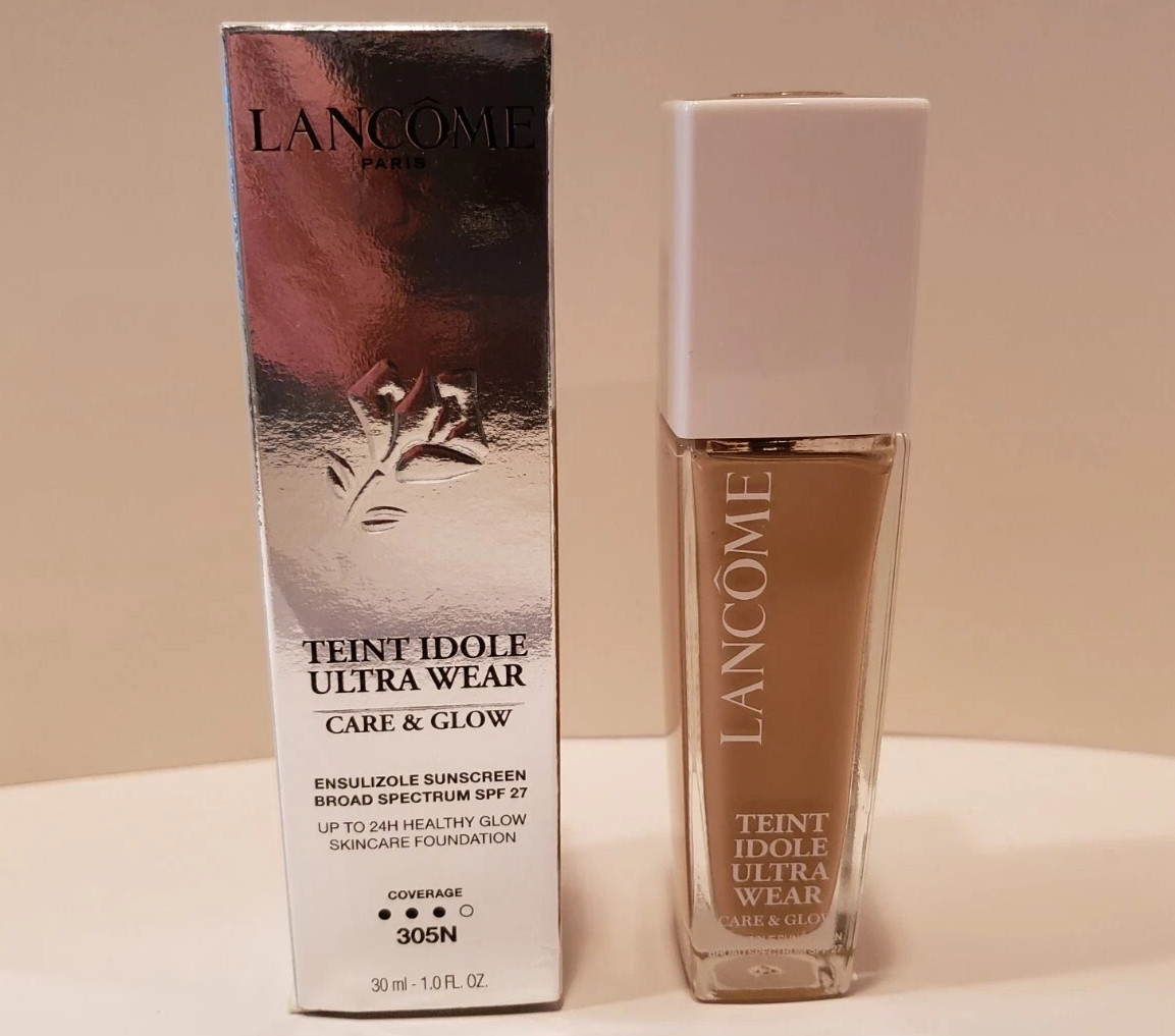 Lancome Teint Idole Ultra Wear Care & Glow Foundation ~ 305N ~ SPF 27 ~ Exp2026+