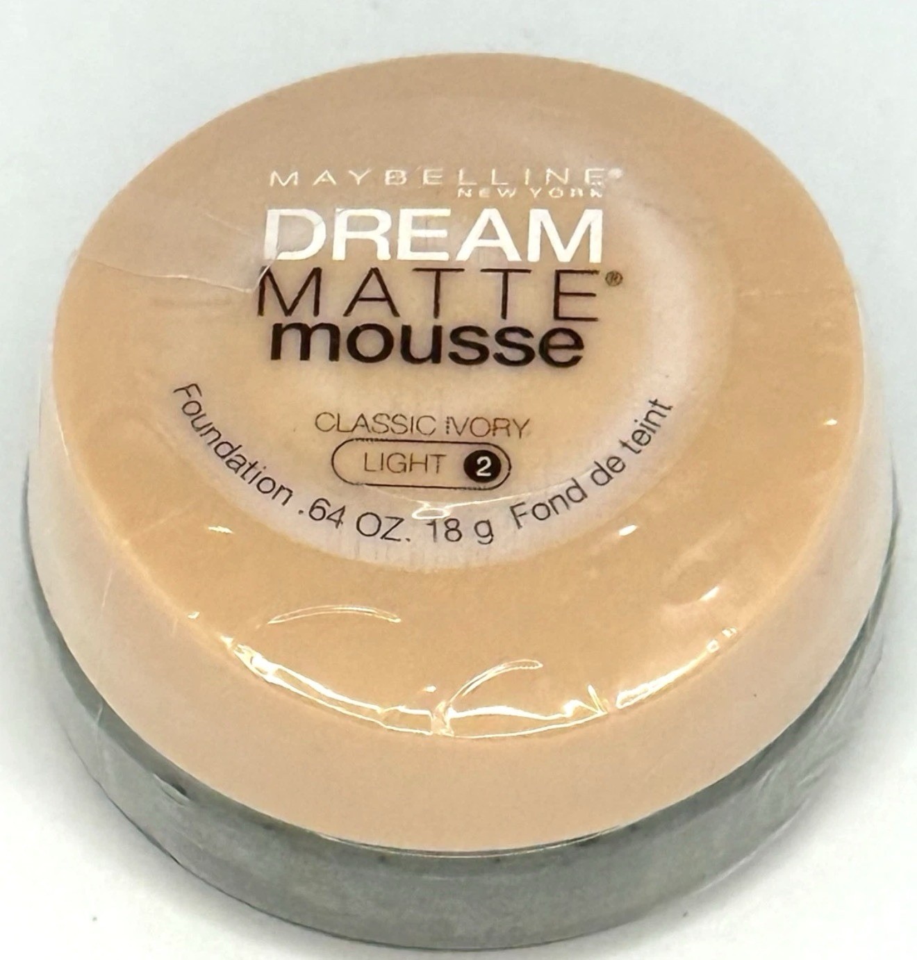 Maybelline NY Dream Matte Mousse Classic Ivory Light 2 Foundation .64oz SEALED