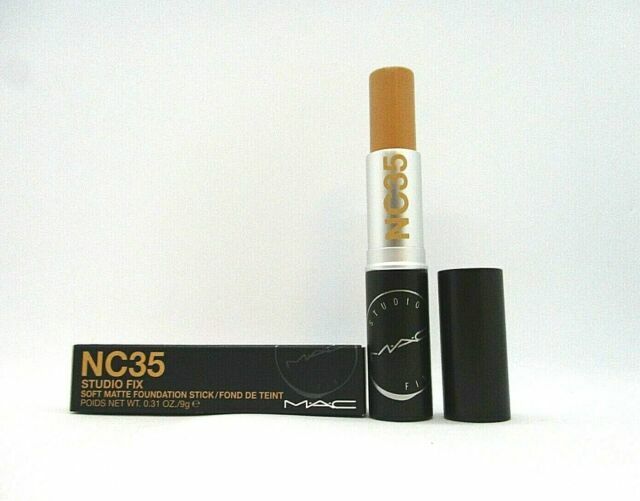 MAC Studio Fix Soft Matte Foundation Stick Shade NC35 Full Size .31oz / 9g