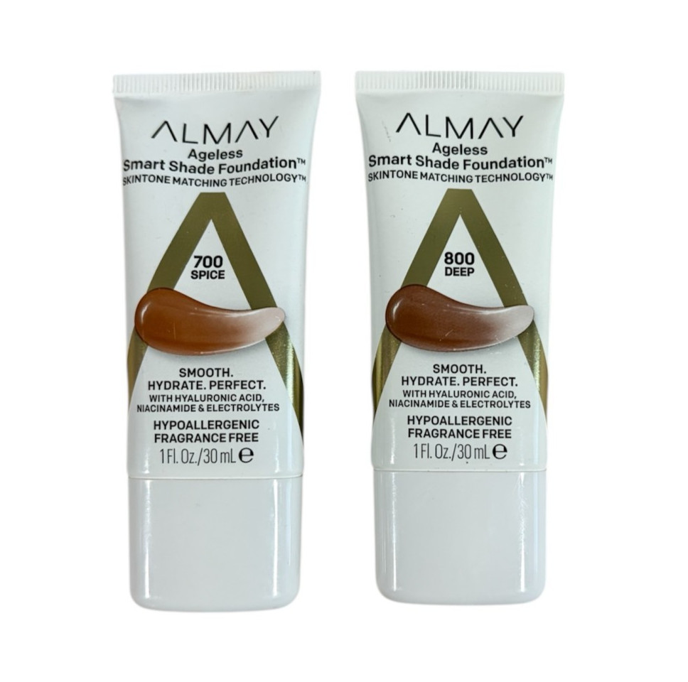 Almay Ageless Smart Shade Foundation 1fl oz/30ml Choose Your Shade 700 OR 800