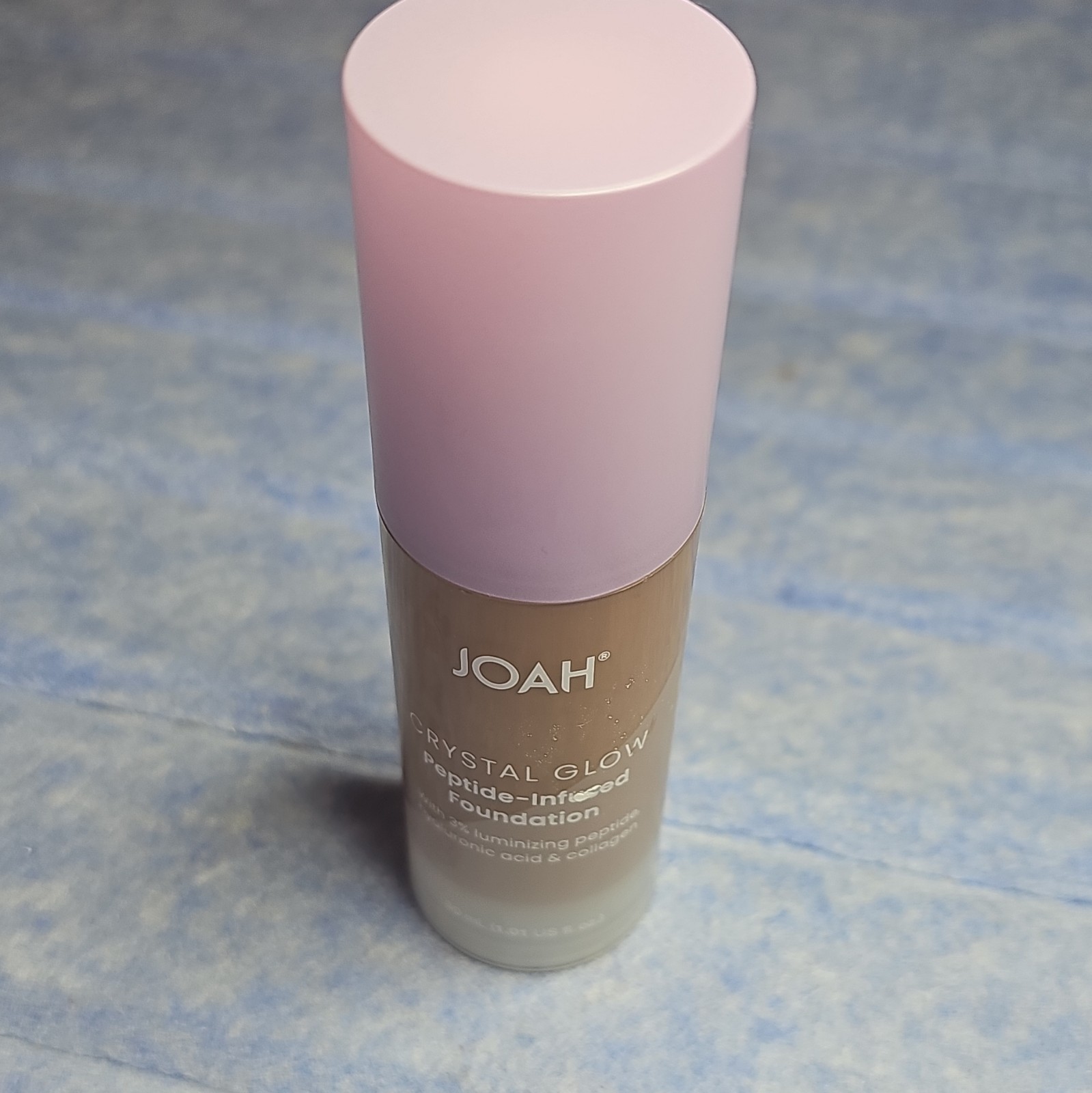 JOAH Crystal Glow Peptide-Infused Liquid Foundation DW010 Deep Warm, 30 mL