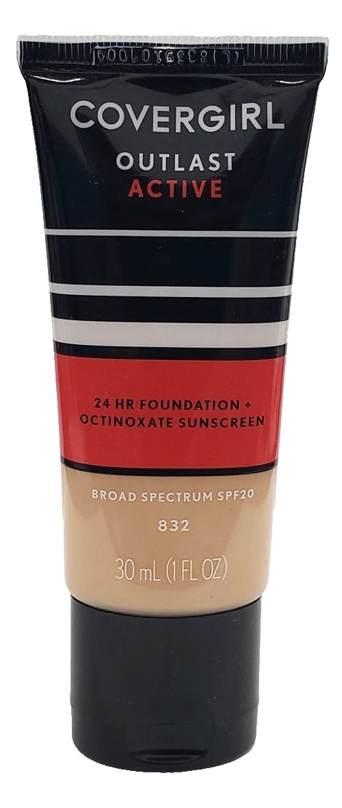 COVER GIRL Covergirl Outlast Active 24 Hour Foundation – 832 Nude Beige – NEW
