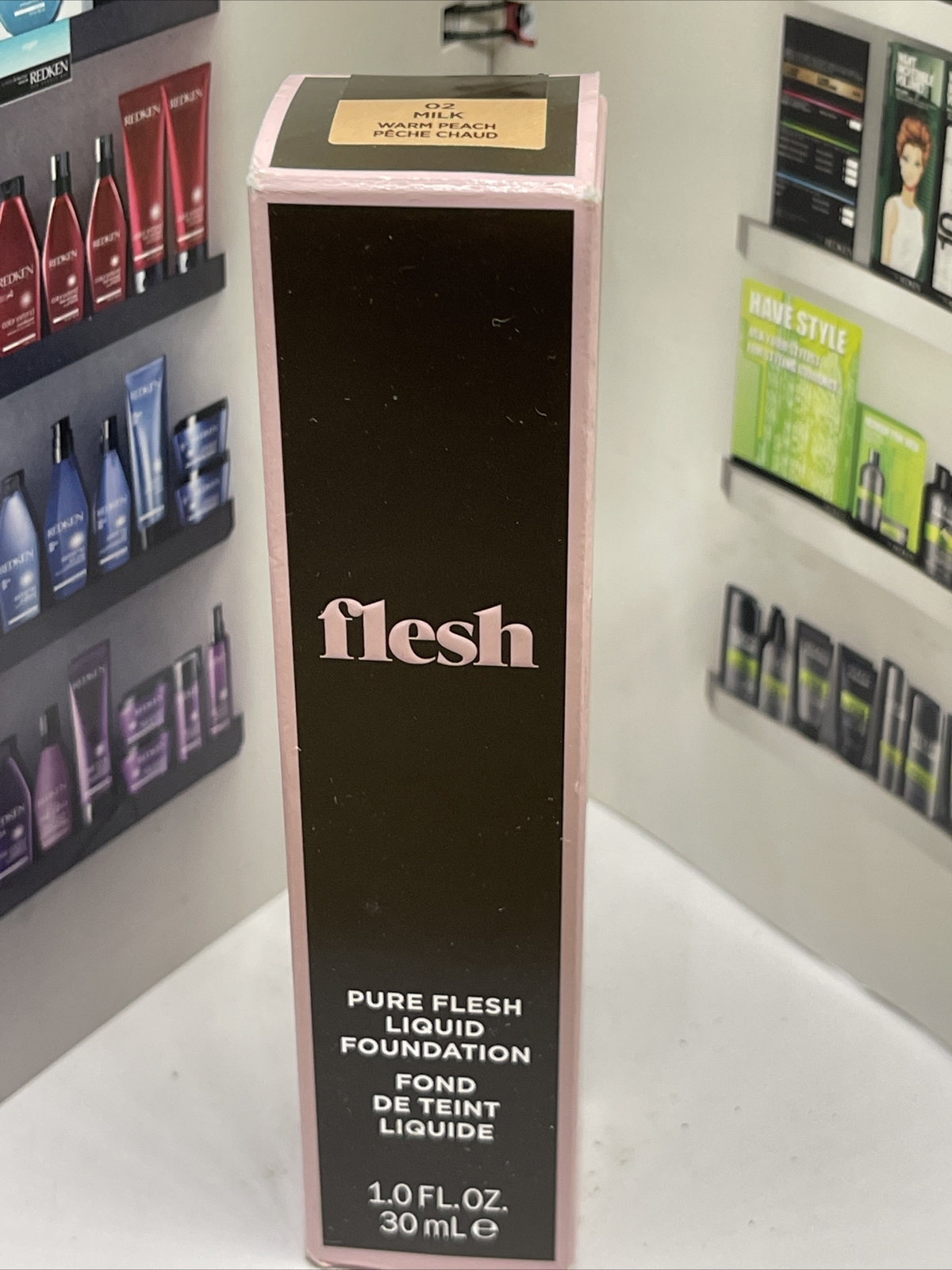 Pure Flesh Liquid Foundation – Milk 02 – Warm Peach – Fair Skin