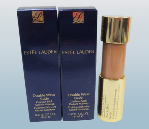 ESTEE LAUDER DOUBLE WEAR NUDE CUSHION STICK RADIANT MAKEUP 5N1 RICH GINGER 2PCS