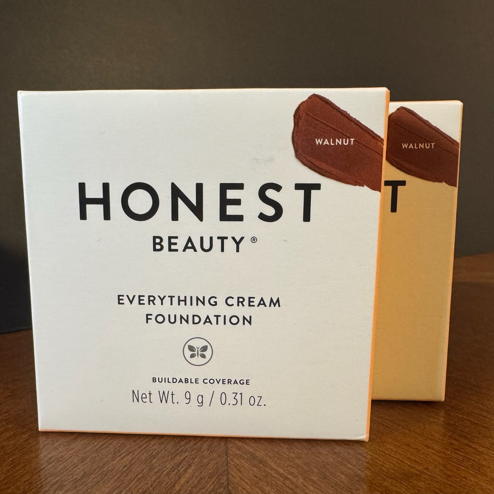 Pack Of 2 Honest Beauty Everything Cream Foundation 0.31 oz Walnut