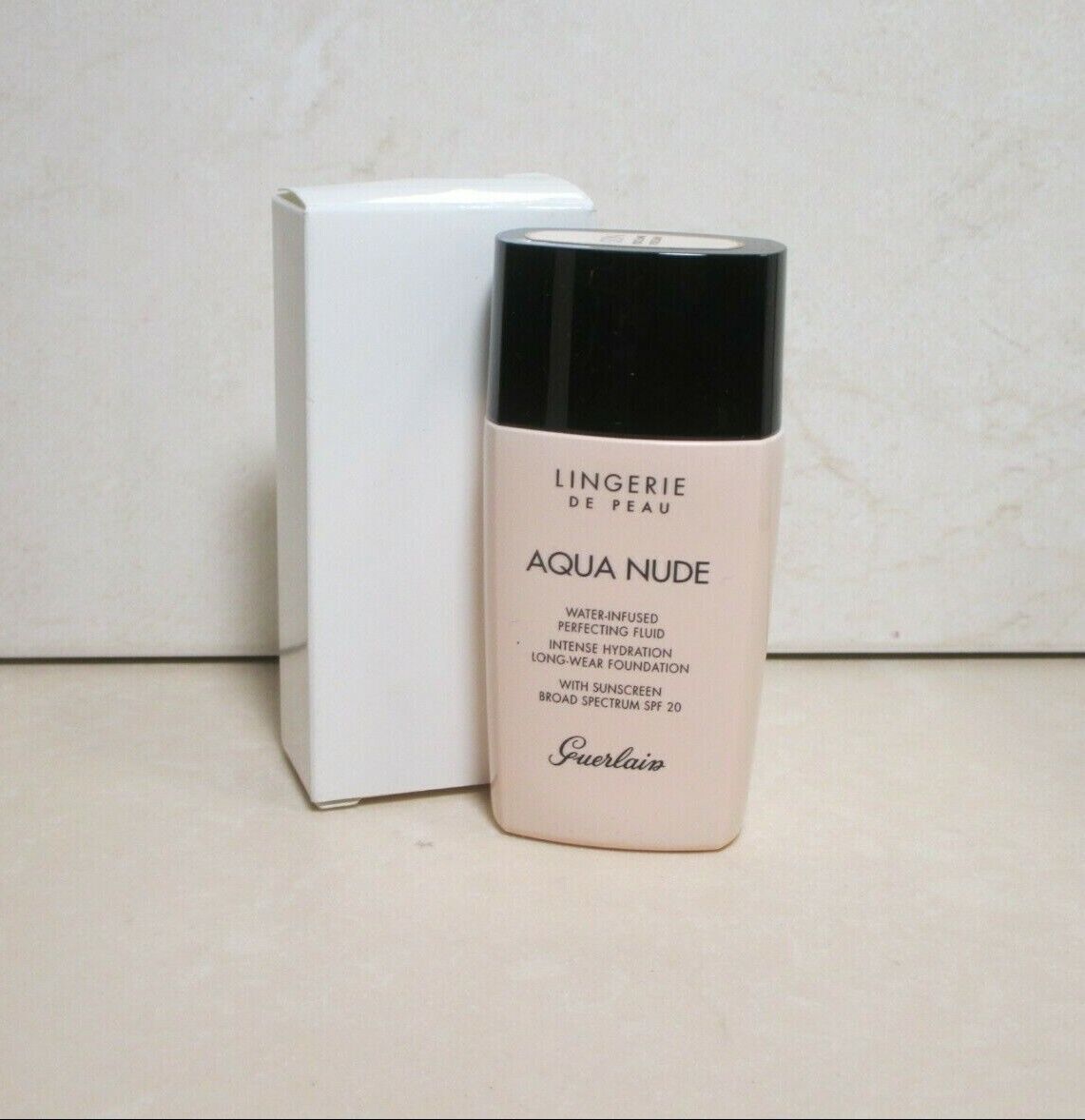 GUERLAIN LINGERIE DE PEAU AQUA NUDE INTENSE HYDRATION 00N PORCELAIN 1 OZ NIB