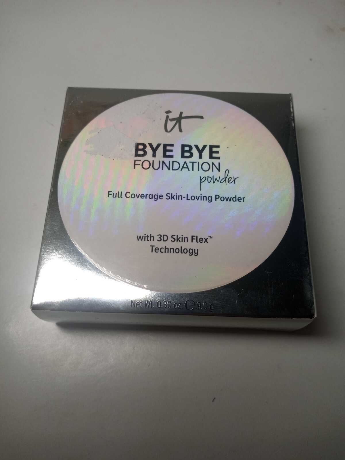 IT COSMETICS BYE BYE FOUNDATION hydrating POWDER Deep HONEY 0.30oz. 3d skin