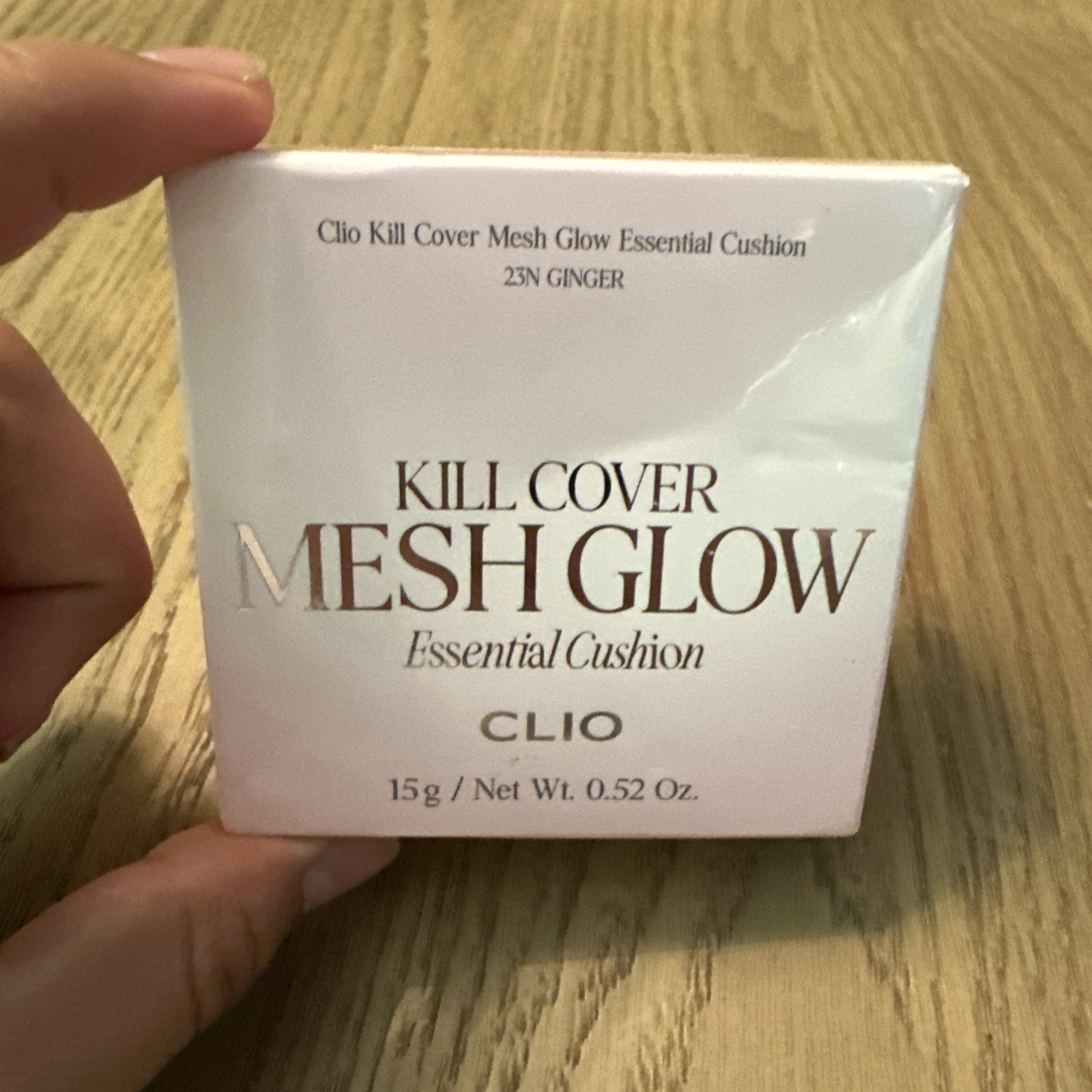 CLIO Kill Cover Mesh Glow Essential Cushion 23N Ginger Beauty Sealed Exp 2028