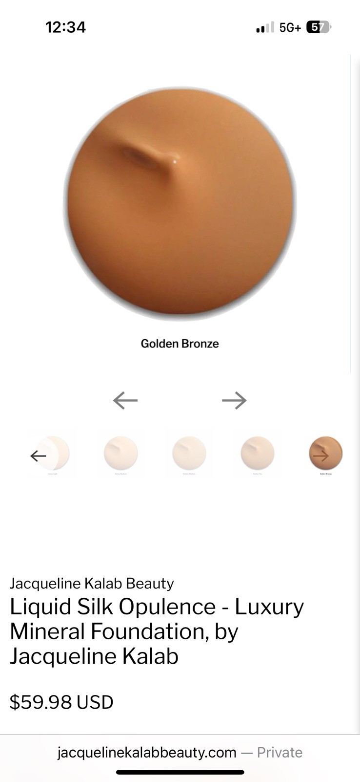 Liquid Foundation – Golden Bronze Jacqueline Kalab