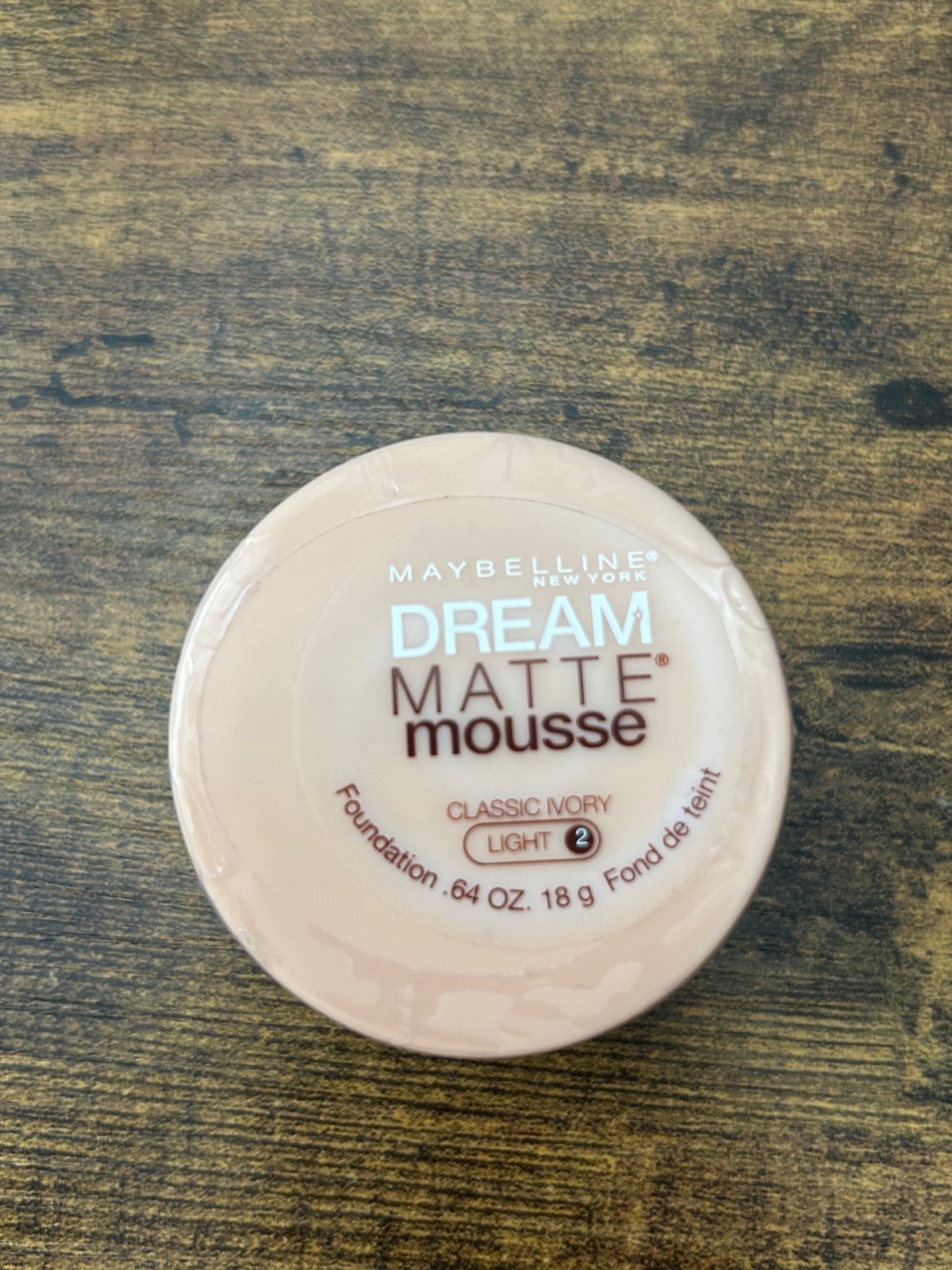 Maybelline Dream Matte Mousse Classic Ivory Light 2 Foundation .64oz – SEALED