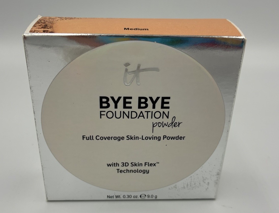 It Cosmetics Bye Bye Foundation Powder 3D Skin Flex Medium 0.30 Oz