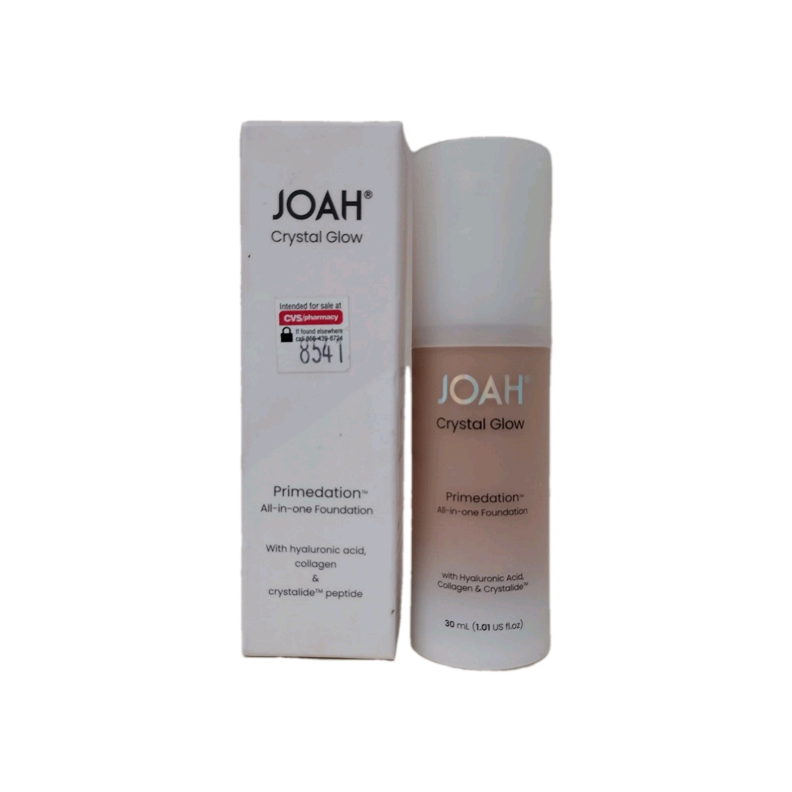 Joah CRYSTAL GLOW PRIMEDATION Peptide Foundation LC030 LIGHT W COOL UNDERTONES