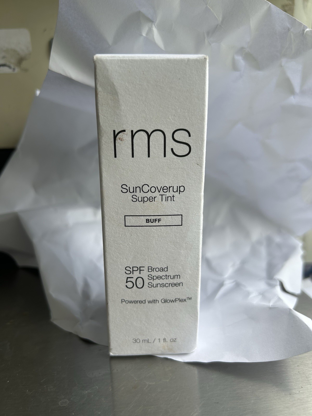 NEW~RMS Beauty SunCoverup Super Tint Broad Spectrum SPF 50 ~BUFF~ 1oz EXP. 1/27