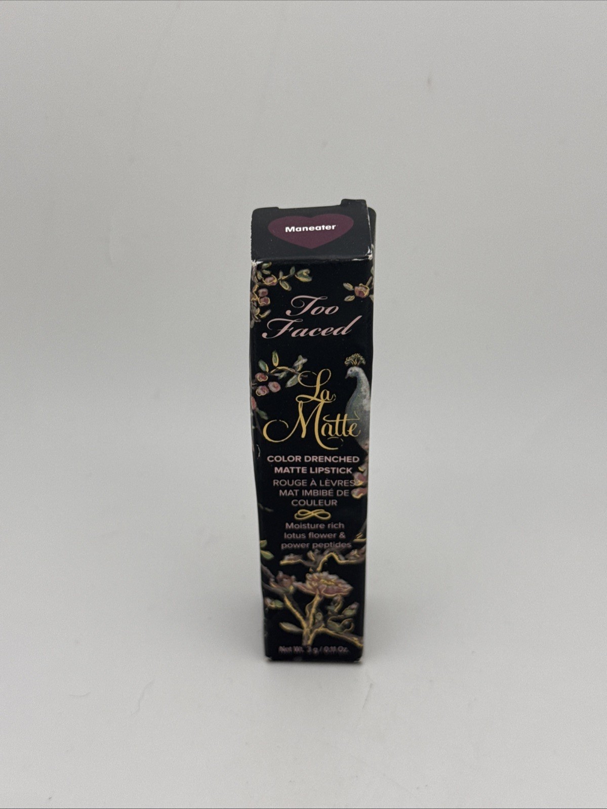 Too Faced La Matte Color Drenched Matte Lipstick .11oz Maneater BNIB (A6)