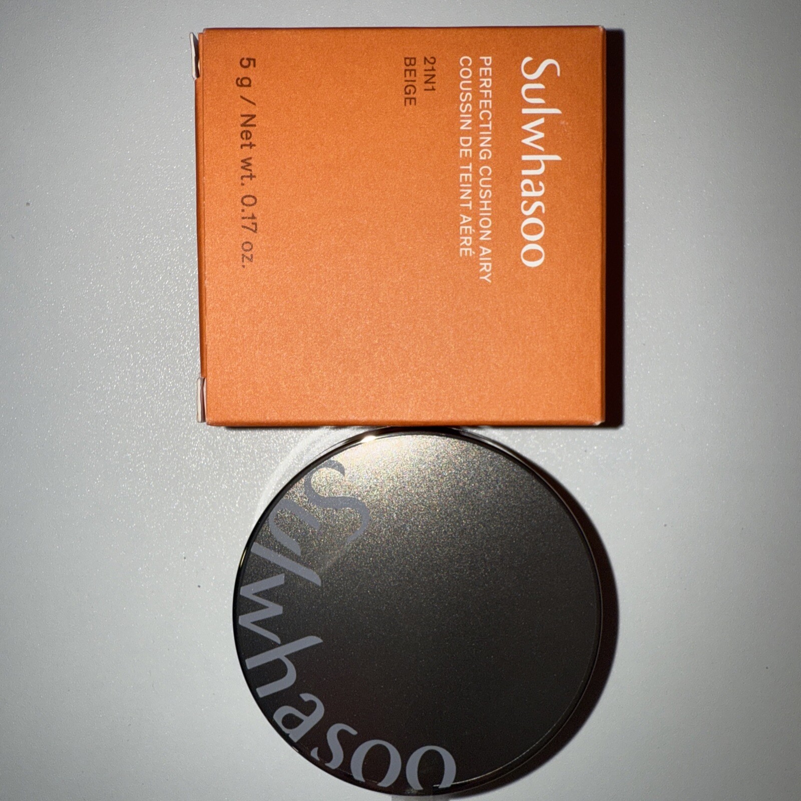Sulwhasoo New Perfecting MINI Cushion AIRY Glow&Natural, Shade 21 US SELLER