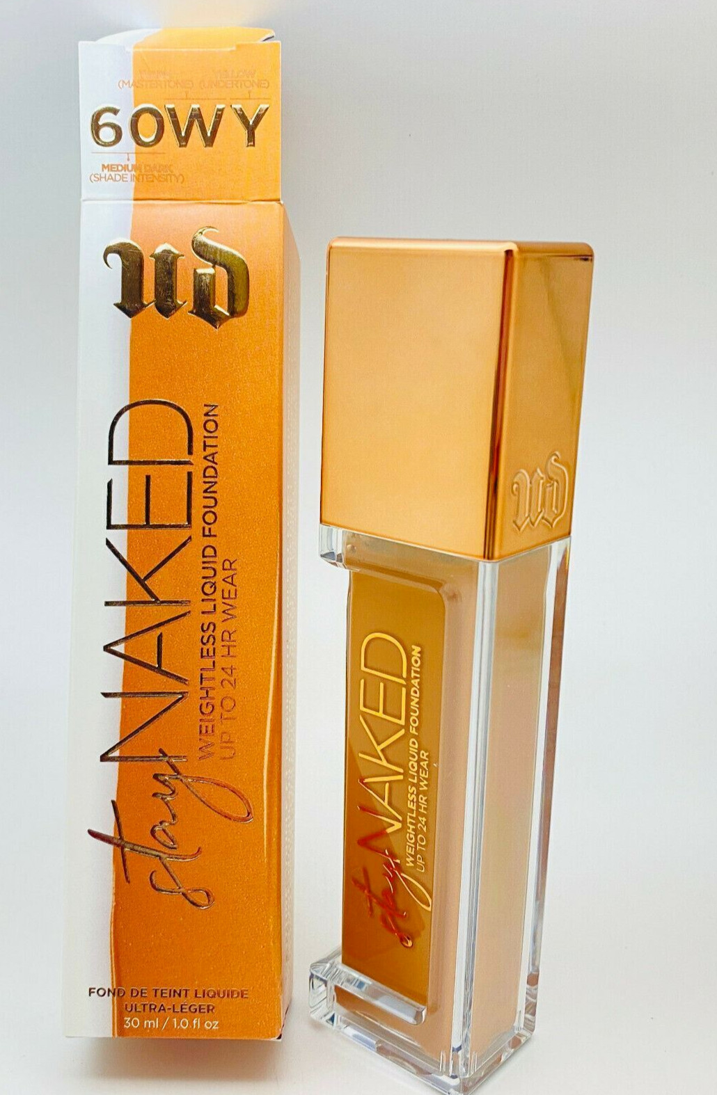 Urban Decay Stay Naked #60WY Weightless Liquid Foundation – 30ml/1oz – NIB