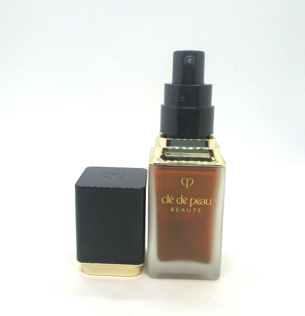Cle De Peau Radiant Fluid Foundation Matte Spf 20 ~ B 100 Rich Deep Beige ~