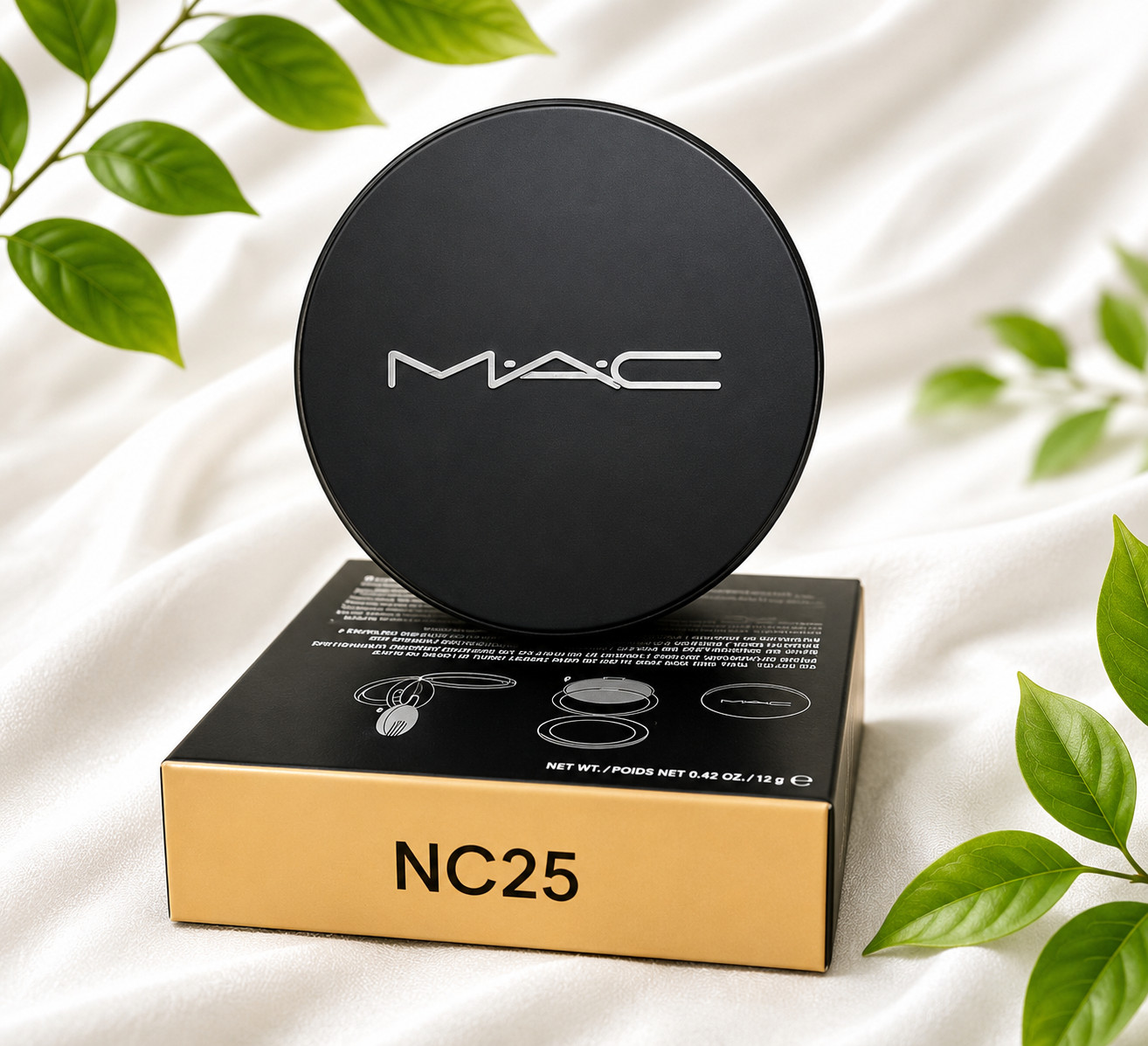 MAC Studio Fix Powder Plus Foundation NC25 New Formula 12g 0.42oz NIB