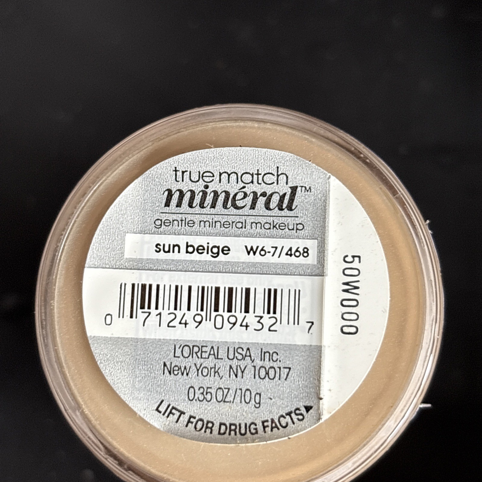 L’OREAL True Match Mineral Foundation Sun Beige W6-7/468 New Sealed