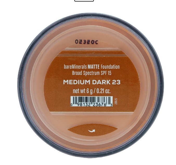 BareMinerals Matte Loose Powder Foundation, [23] Medium Dark 0.21 oz
