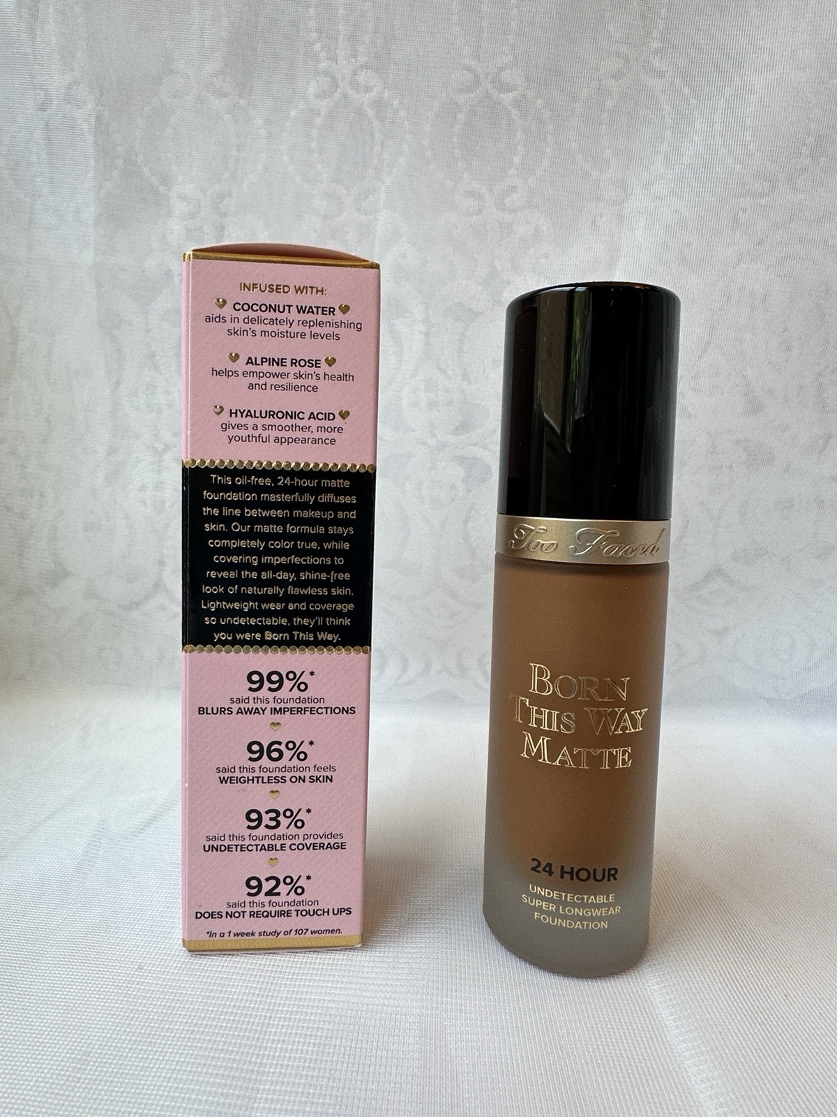 Too Faced Born This Way Matte 24hour Super Longwear Foundation- Chestnut 1oz New