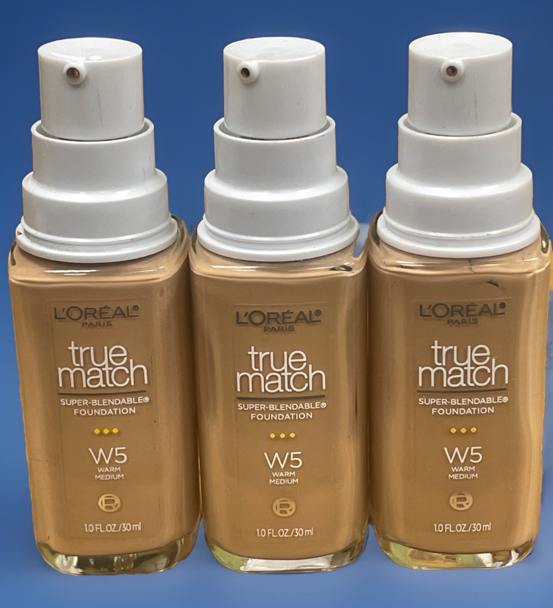 L’Oreal True Match Super Blendable Foundation W5 Warm Medium 3 Bottles Read!!