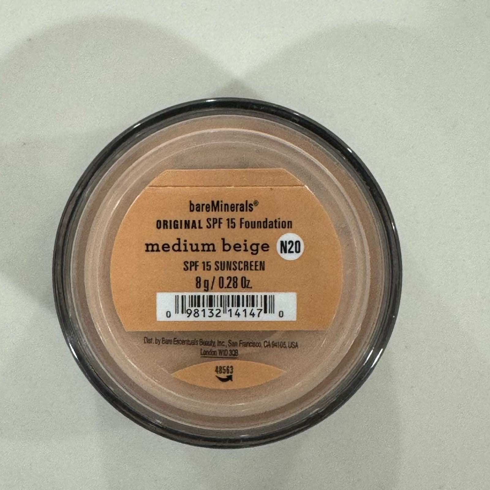 bareMinerals SPF15 Original Loose Powder Foundation N20 Medium Beige 8g New