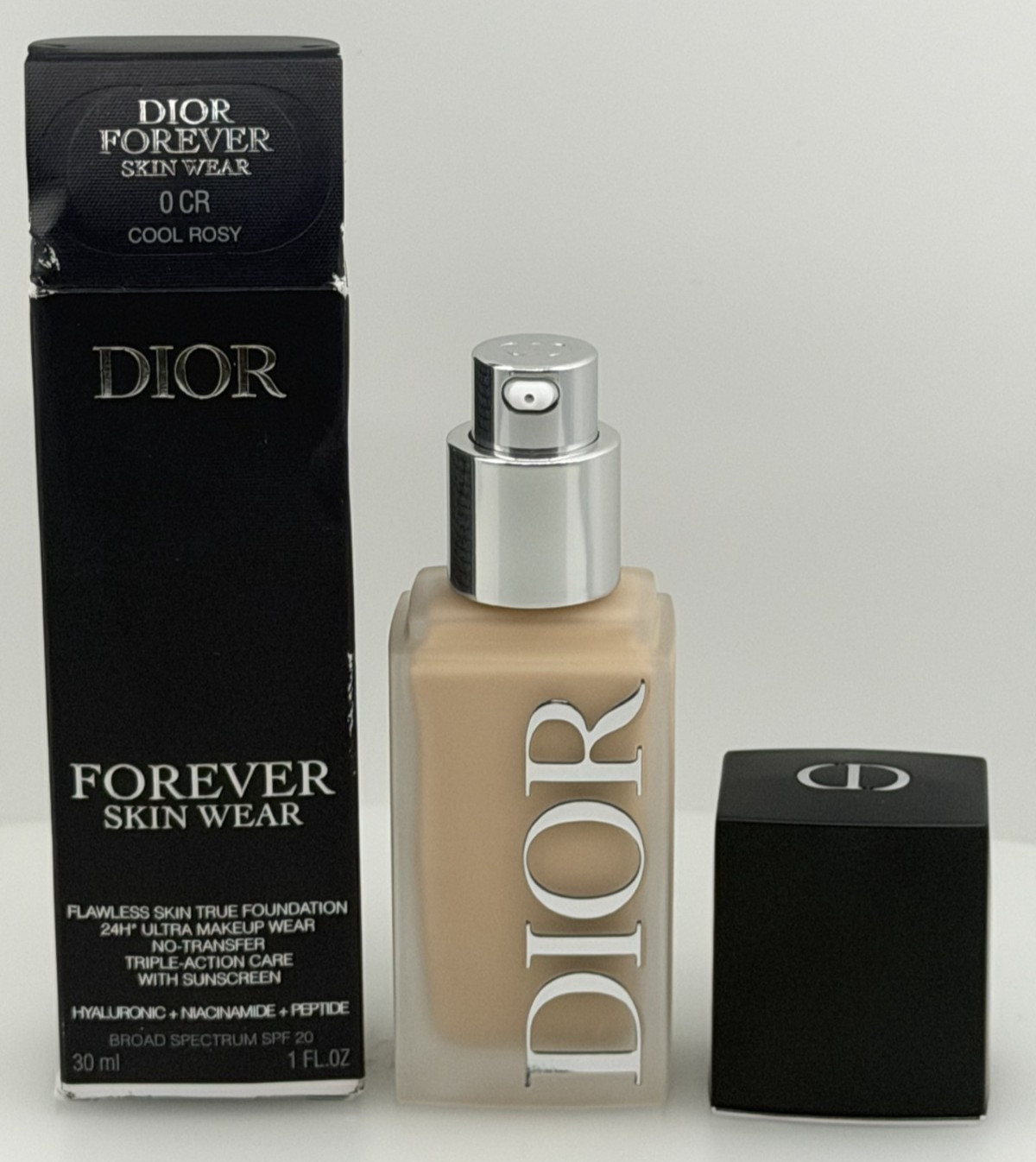 Dior Forever Skin Wear 24HR Glow Foundation 1 oz – 0 CR Cool Rosy/Glow – 11/2027