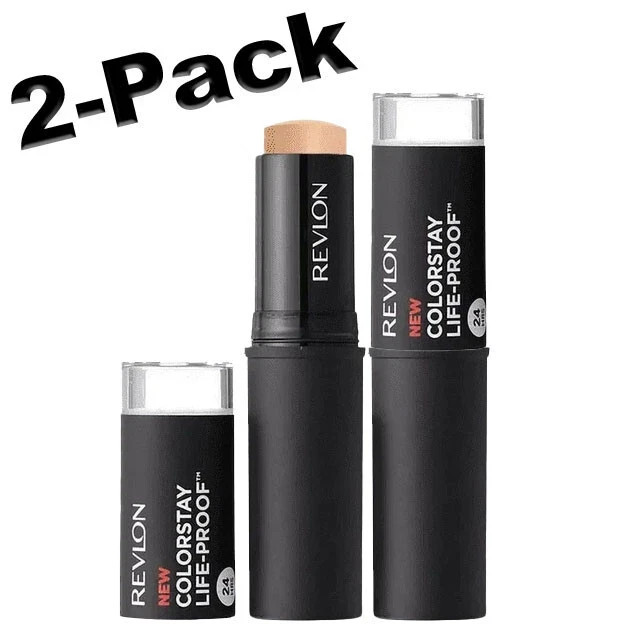 2 PACK! NEW Revlon 24 Hr Colorstay Life-Proof Matte Foundation Stick -285 SHELL