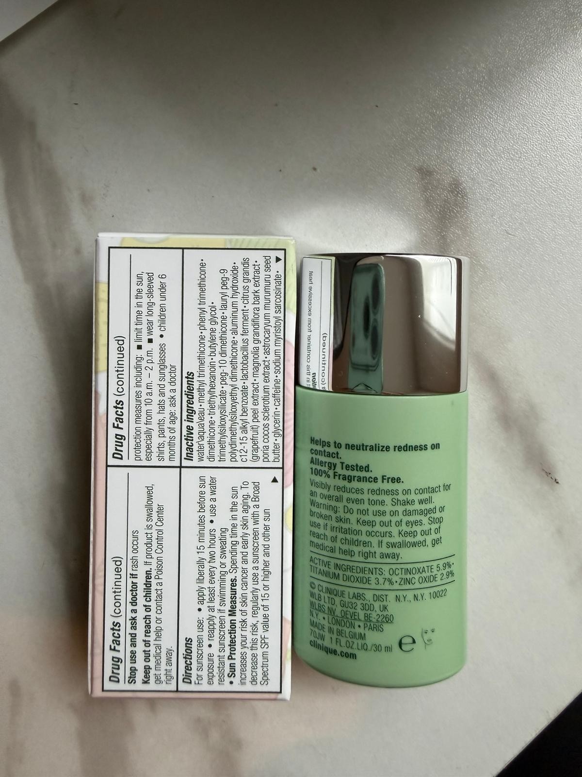 CLINIQUE Redness Solutions Makeup SPF 15 01/CN 10 Calming Alabaster NEW IN BOX