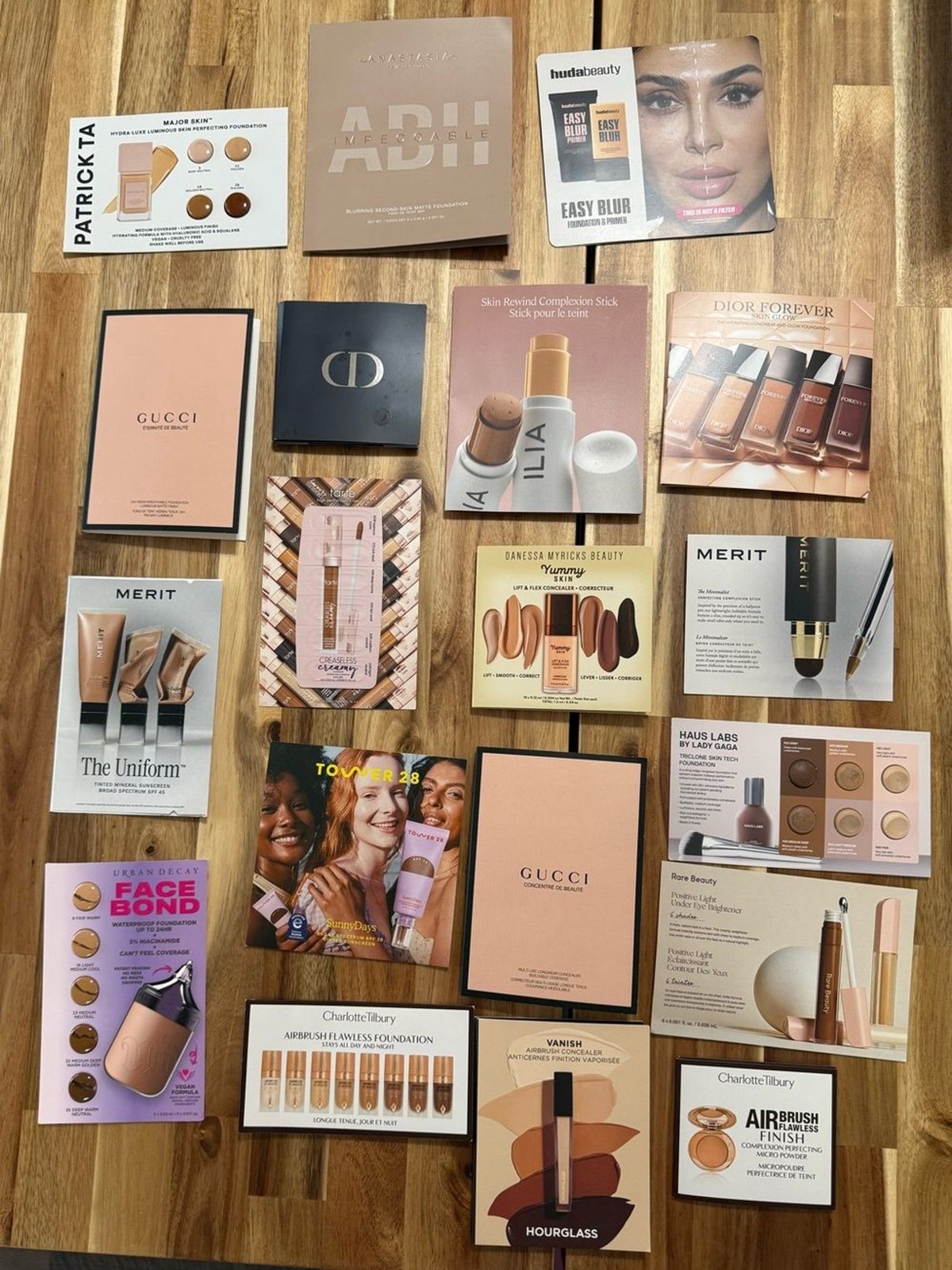 Sephora Lot of 19 Foundation Concealor Complexion Sample Testers Gucci Dior