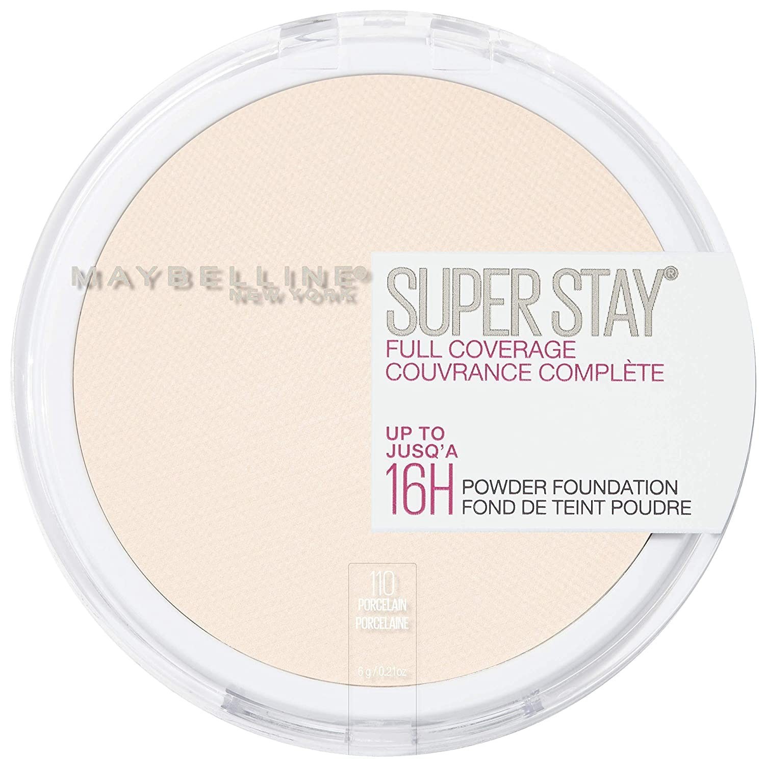 Maybelline 2-PACK Super Stay Full Coverage Powder Foundation 110 Porcelain