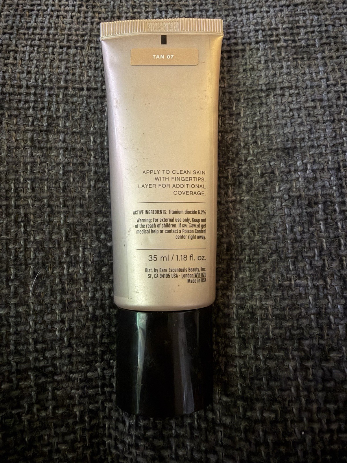 bareMinerals Complexion Rescue Tinted Hydrating Gel Cream 1.18 oz TAN 07 New