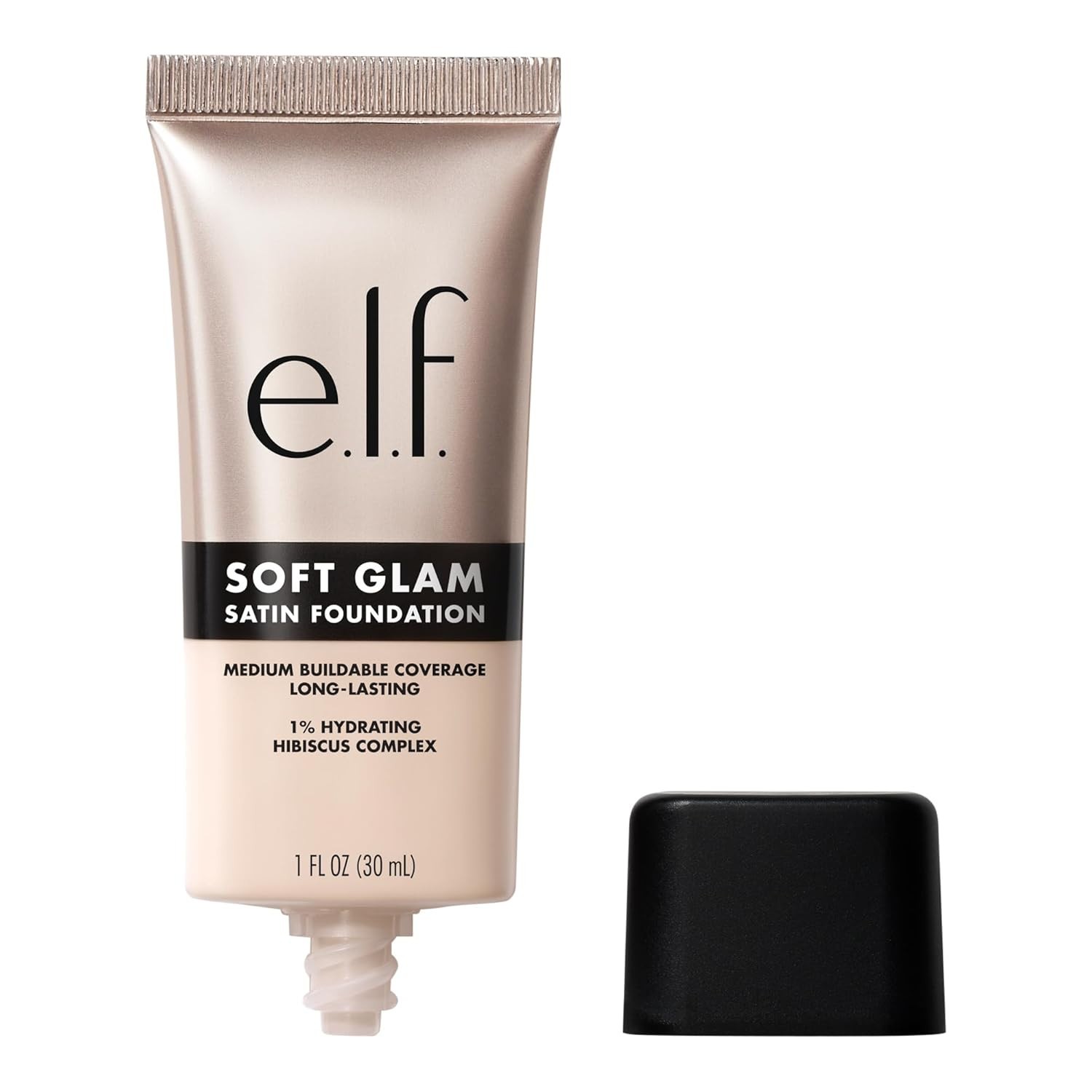 e.l.f. Soft Glam Foundation, Medium Coverage& Buildable Foundation For A Smooth