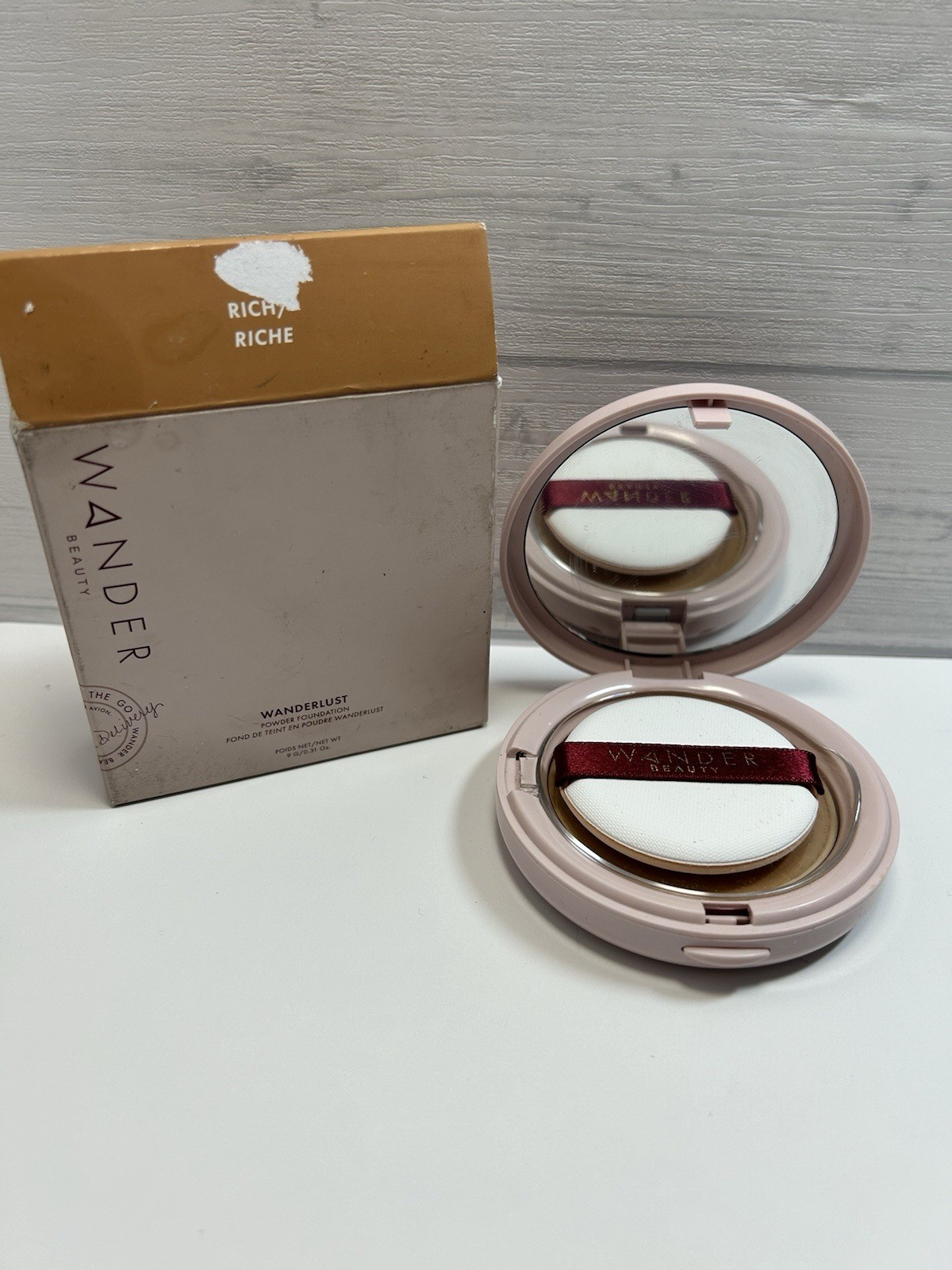 Wander Beauty Wanderlust Powder Foundation In the Shade RICH/RICHE 9G-.31oz
