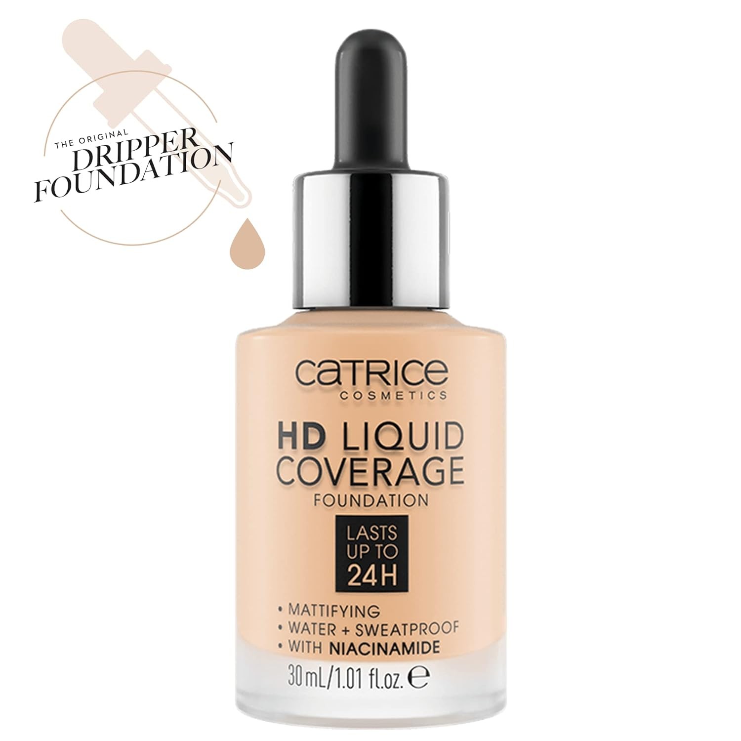 Catrice | HD Liquid Coverage 1.01 Fl Oz (Pack of 1), 005 | Ivory Beige