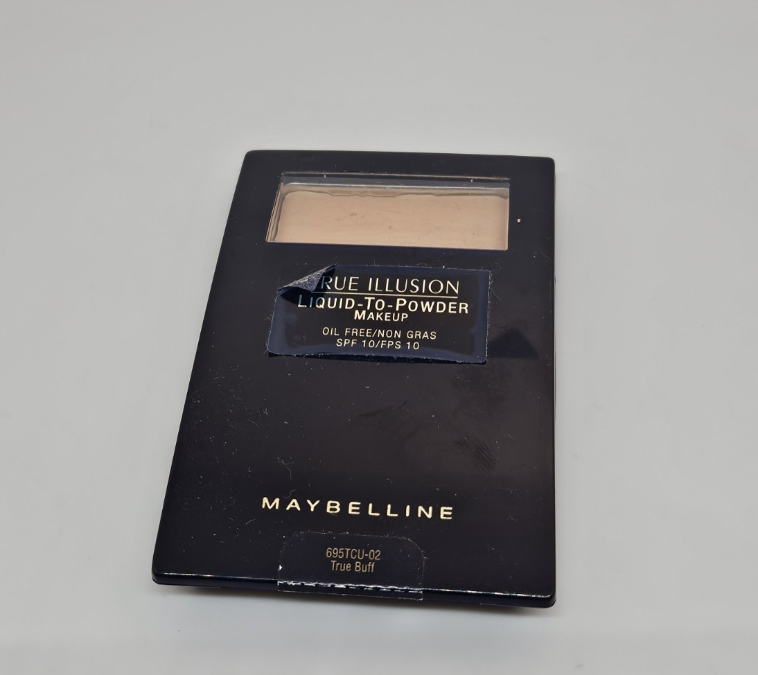 Maybelline True Illusion Liquid-To-Powder Oil Free Makeup TRUE BUFF 0.35oz