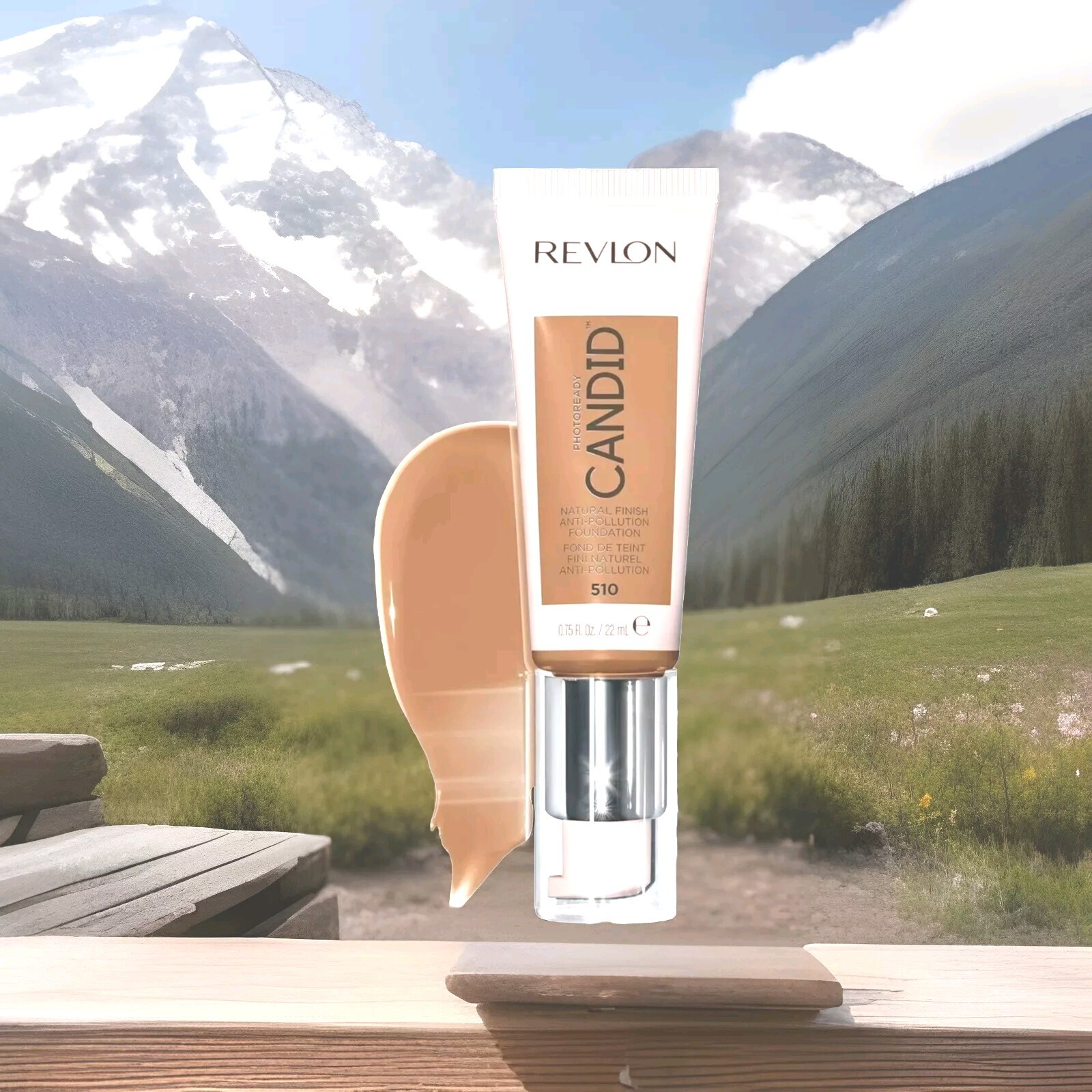 1/PACK Revlon PhotoReady Candid Natural Finish Anti Pollution #510 CAPPUCCINO .