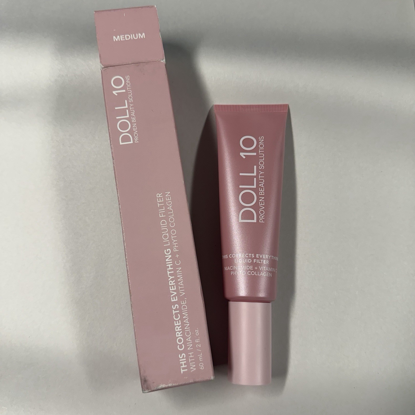 Doll 10 This Corrects Everything Liquid Filter with Niacinamide in MEDIUM – New
