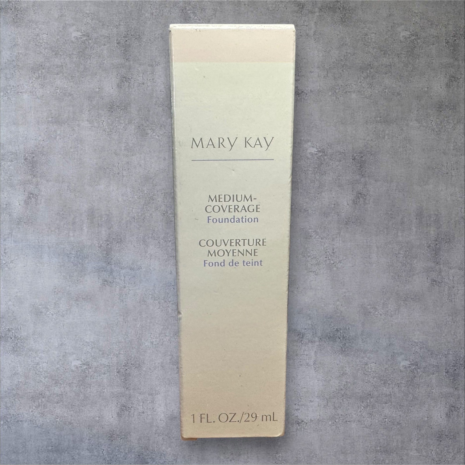 New MARY KAY Medium Coverage Foundation BEIGE 302 355900 Gray Cap Normal To Oily