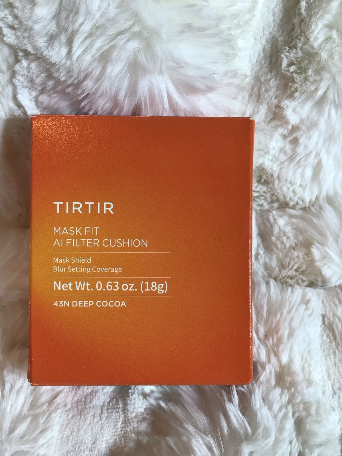 TIRTIR Mask Fit Ai Filter Cushion Foundation #43N Deep Cocoa 0.63 Fl Oz
