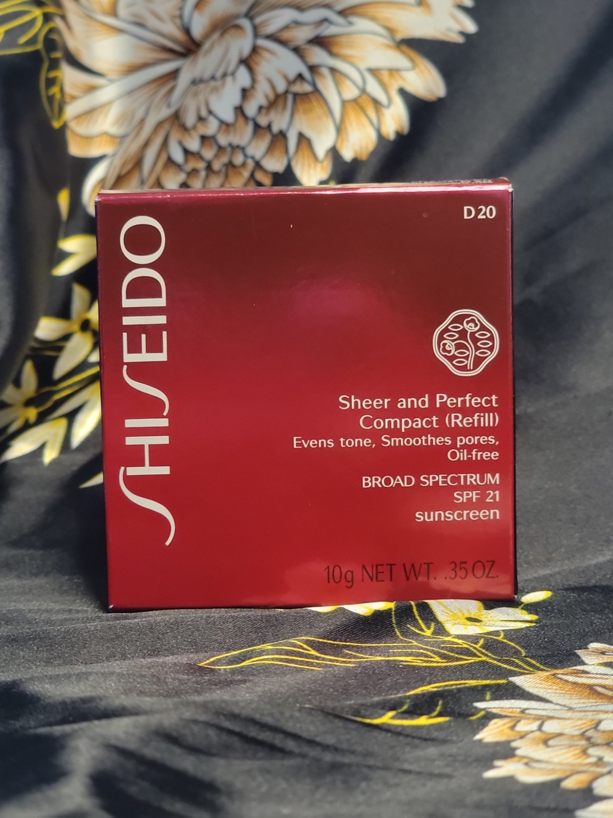 Shiseido Sheer And Perfect Compact Refill, D20 RICH BROWN, GLO.11366, .35oz.