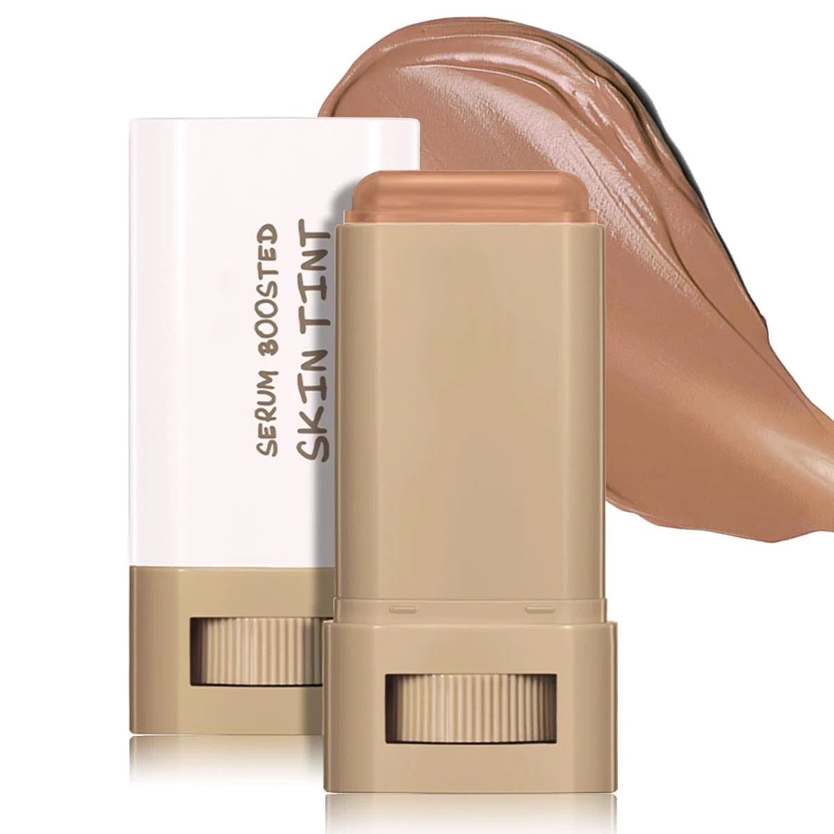 6 Colors Foundation Stick Beauty Balm Serum Boosted Skin Tint, Long-Lasting Cove