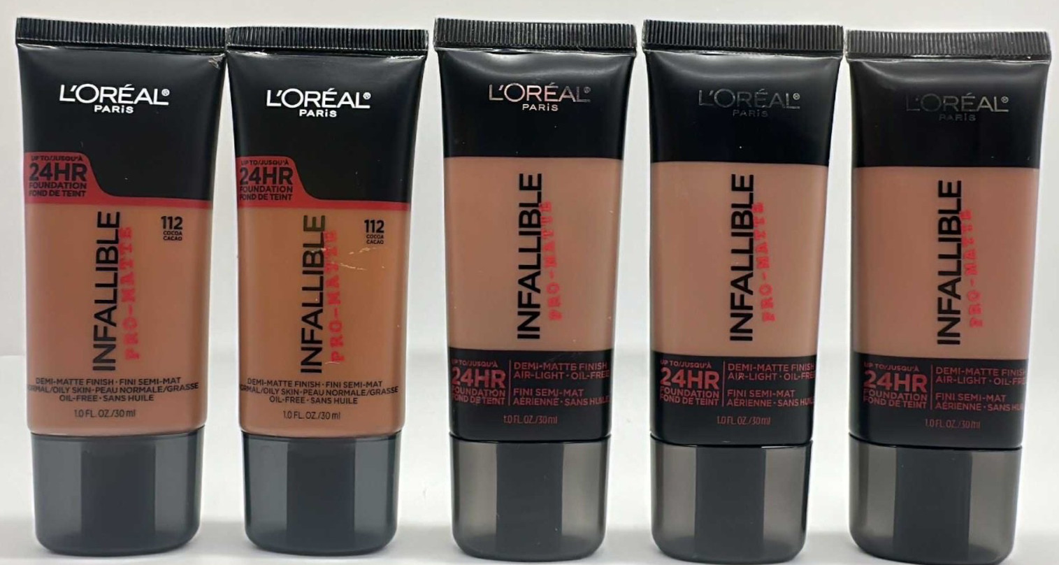 5PK L’Oreal Pro Matte Demi Matte Finish Foundation ~ 112 Cocoa ~ Sealed