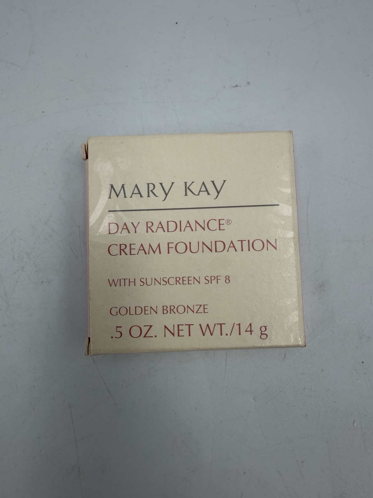 Vintage Mary Kay Day Radiance Cream Foundation Golden Bronze SPF 8 0.5 oz