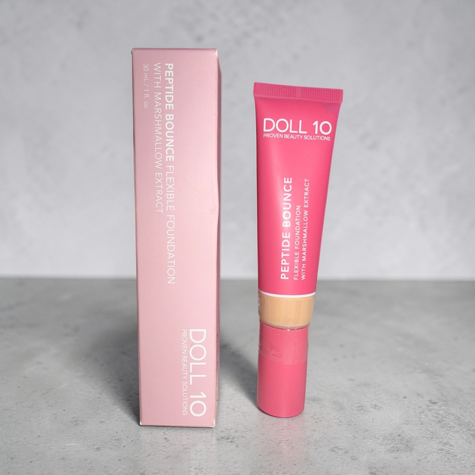 Doll 10 Peptide Bounce Flexible 1 fl oz Foundation Marshmallow LIGHT MEDIUM