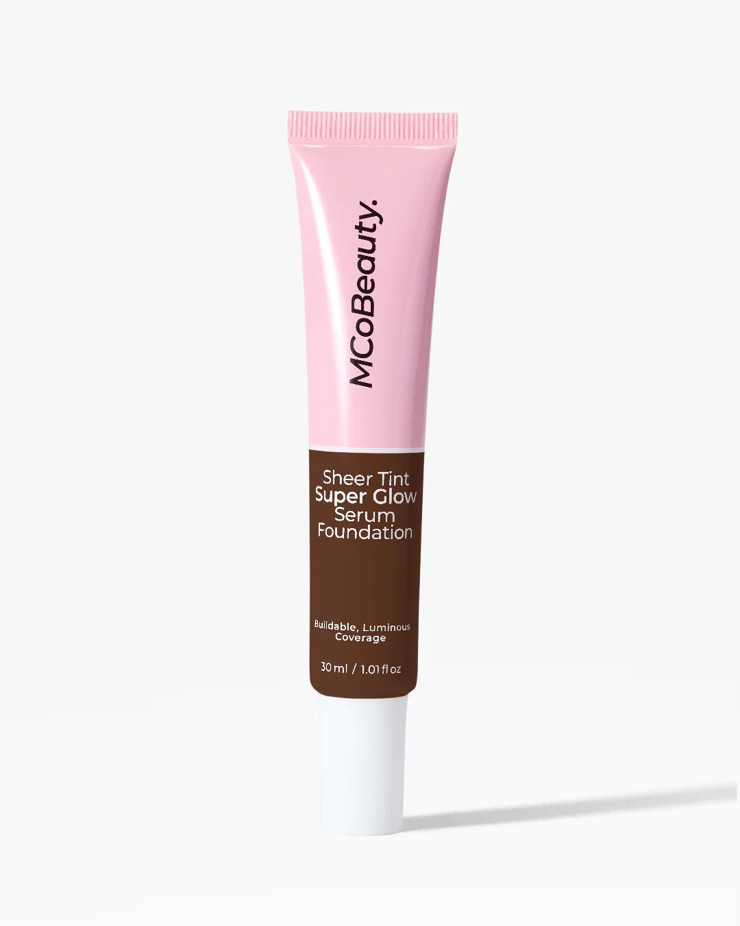 MCoBeauty Super Glow Sheer TINT Serum Foundation 8-10, Warm Deep